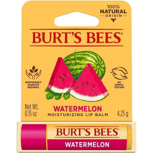 Burt's Bees Watermelon Lip Balm 4.25g - 100% Natural Hydration - Auzzi Store