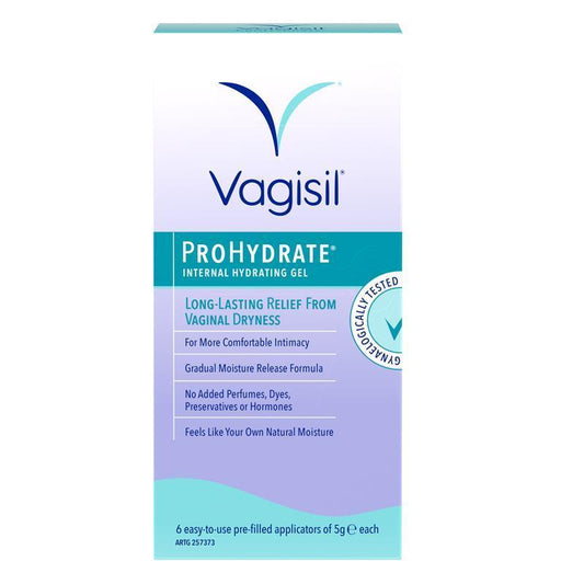 Vagisil ProHydrate Internal Hydrating Gel - 6 x 5g | Alleviate Vaginal Dryness-Auzzi Store