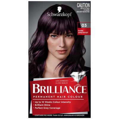 Schwarzkopf Brilliance 03 Dark Amethyst Hair Color - Permanent Fashion Shade