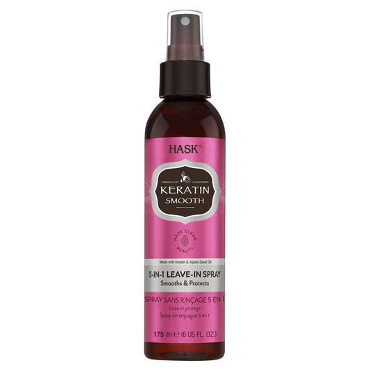 Hask Keratin Protein 5-in-1 Leave In Spray 175ml - Smooth and Protect Unruly Hair