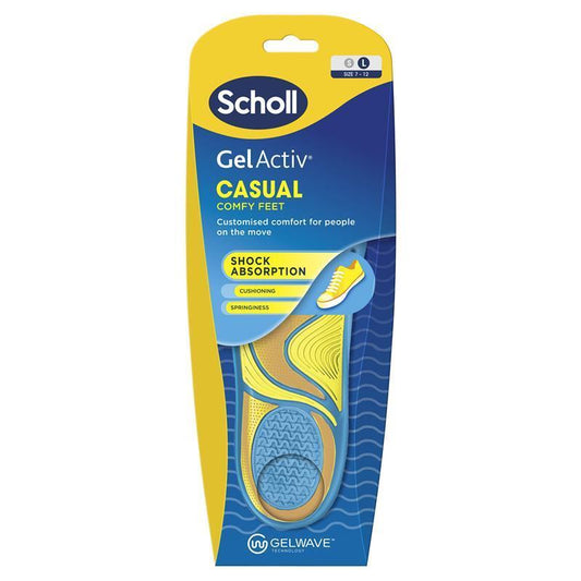 Scholl GelActiv Memory Foam Insoles - Casual, Large, Cushioned