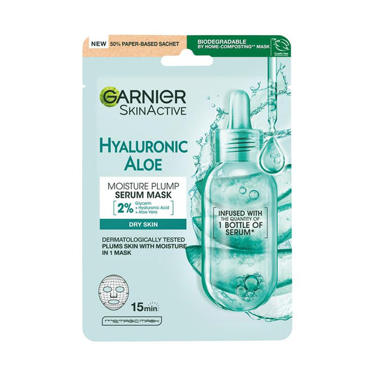 Garnier Hydra Bomb Hyaluronic Aloe Vera Serum Sheet Mask - 28g