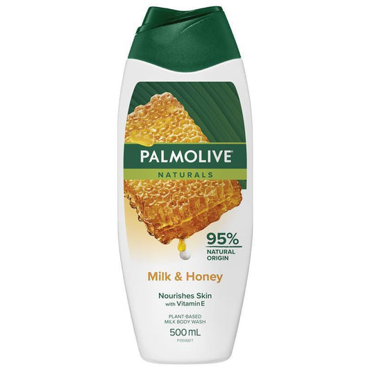 Palmolive Naturals Milk & Honey Body Wash 500ml – Moisturizing, Paraben-Free