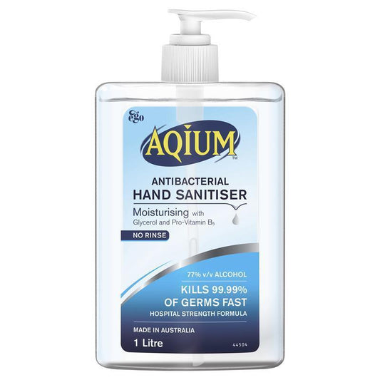 Aqium Antibacterial Hand Sanitiser 1L-Auzzi Store