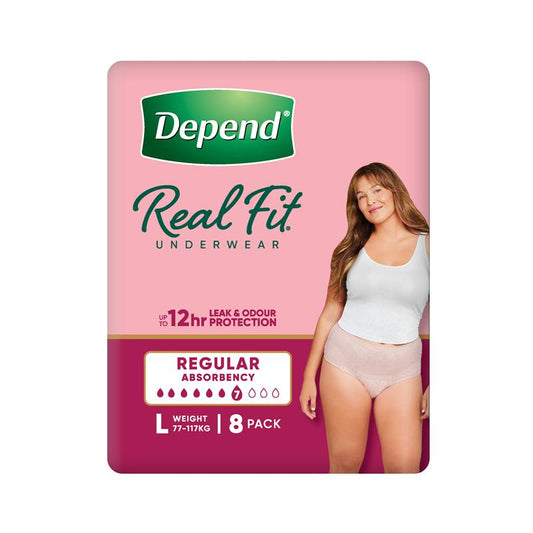 Depend Real Fit Underwear for Women - Large - 8 Pack – view 2 - Auzzistore