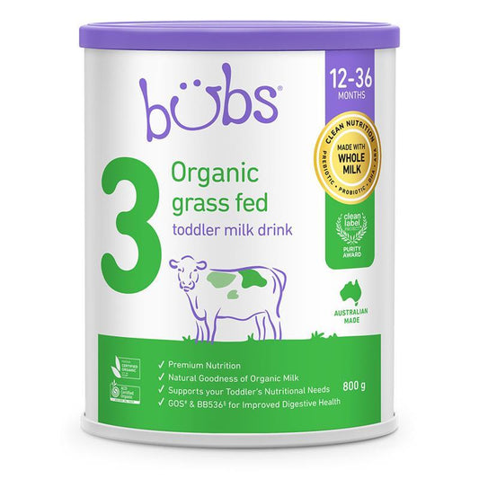 Bubs Organic Grass Fed Toddler Milk 800g - Nourishing Growth for Toddlers - Auzzi Store