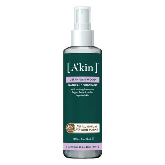 Akin Geranium & Wood Natural Deodorant Spray 150ml