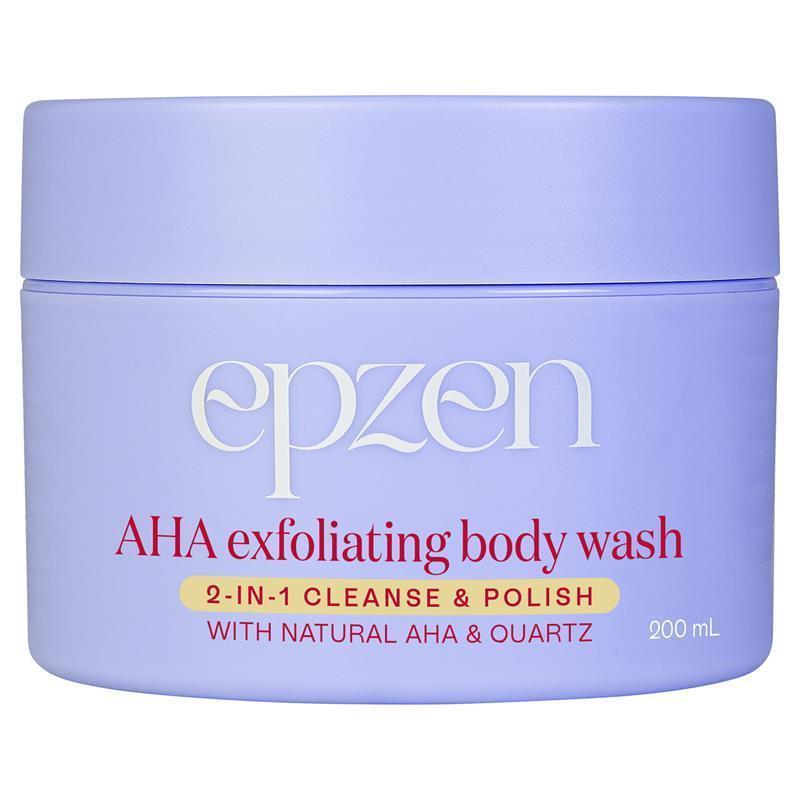 Epzen AHA Exfoliating Body Wash with Natural Quartz - 200ml