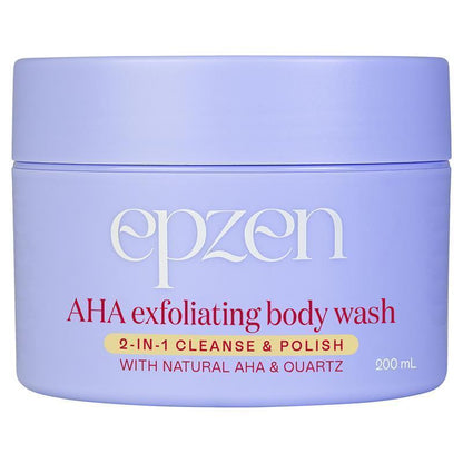 Epzen AHA Exfoliating Body Wash with Natural Quartz - 200ml