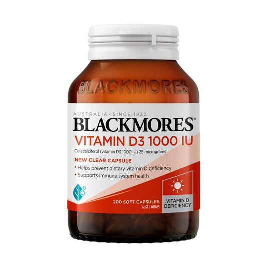 Blackmores Vitamin D3 1000IU - 200 Capsules for Bone Health-Auzzi Store