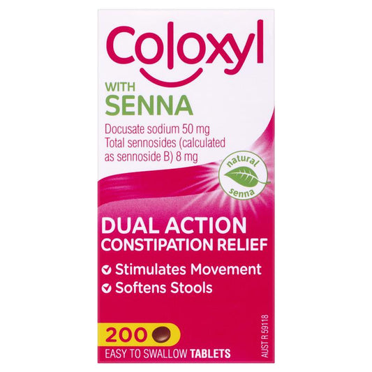 Coloxyl With Senna Tablets - 200 Count-Auzzi Store