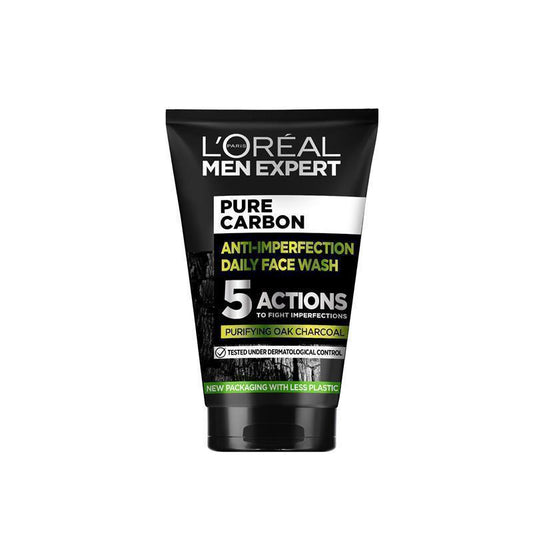 L'Oreal Men Expert Pure Charcoal Wash 100ml - Daily Cleanser for Oily Skin - Auzzi Store