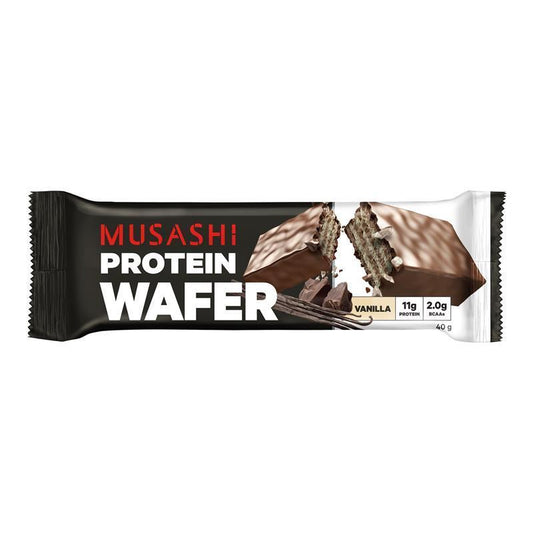 Musashi Protein Wafer Vanilla 40g - High Protein Snack for Muscle Recovery - Auzzi Store