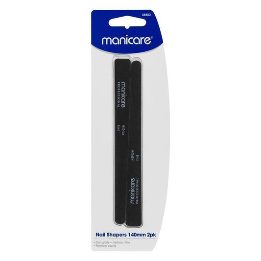 Manicare Nail Shapers 140mm - Medium/Fine 2 Pack-Auzzi Store