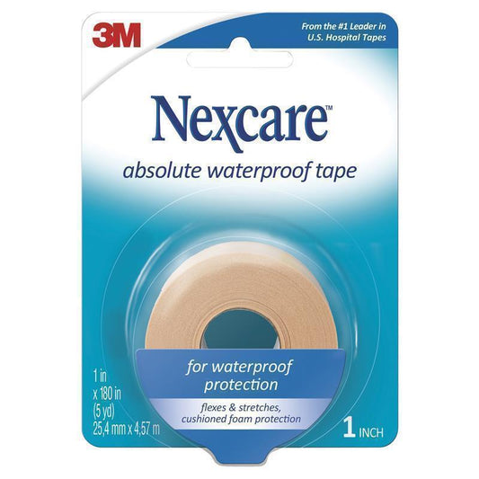 Nexcare Absolute Waterproof Tape - 25.4mm x 4.5m for Active Lifestyles-Auzzi Store