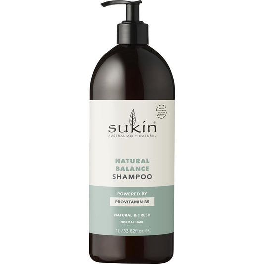 Sukin Natural Balance Shampoo 1 Litre - Cleanse and Energize Your Scalp - Auzzi Store