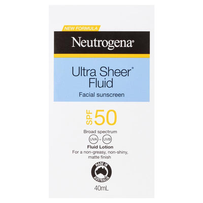 Neutrogena Ultra Sheer Face Fluid Facial Sunscreen SPF 50 - 40ml