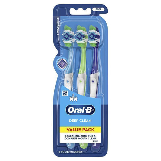 Oral-B Complete 5 Way Clean Soft Toothbrush - 3 Pack