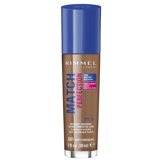Rimmel Match Perfection Foundation Soft Chocolate 601