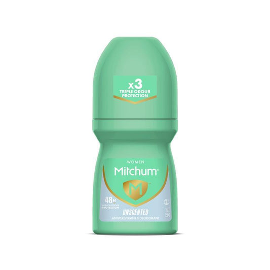 Mitchum Women's Unscented Anti-Perspirant Deodorant Roll-On 50ml - Auzzistore