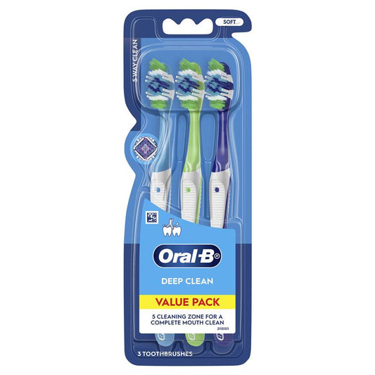 Oral-B Complete 5 Way Clean Soft Toothbrush - 3 Pack - Auzzistore
