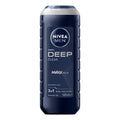 NIVEA Men Deep Clean Shower Gel 500ml – Natural Clay & Biodegradable