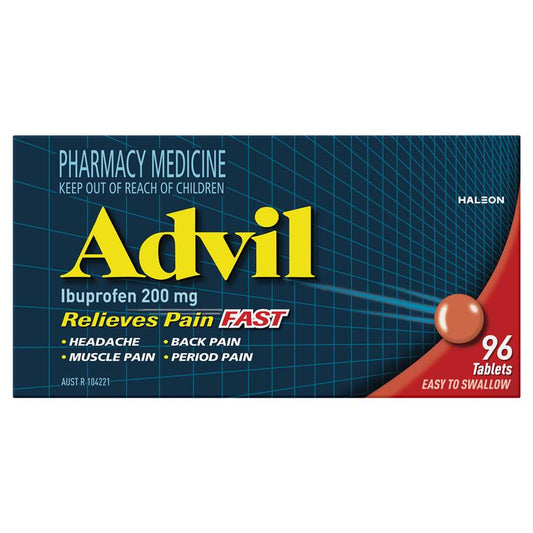 Advil Ibuprofen Pain Relief - 96 Tablets for Effective Pain Management - Auzzi Store