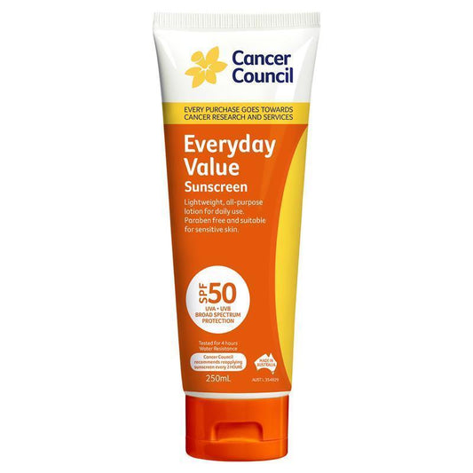 Cancer Council SPF 50+ Everyday Value Sunscreen - 250ml