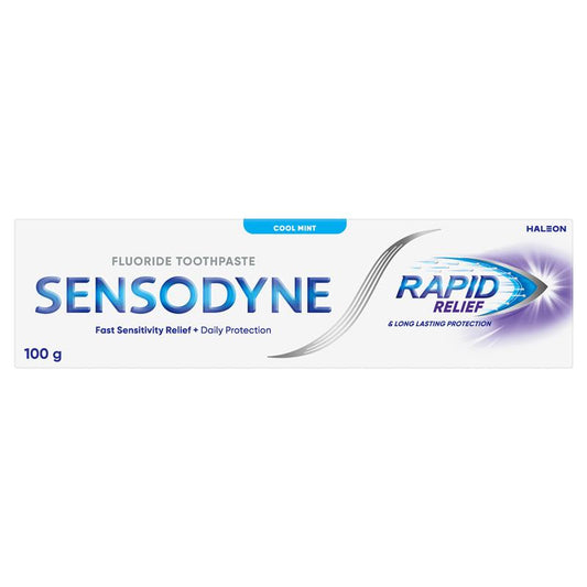 Sensodyne Sensitive Teeth Pain Rapid Relief Toothpaste 100g - Fast Sensitivity Relief - Auzzi Store