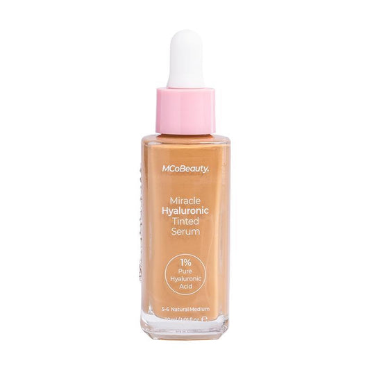 MCoBeauty Miracle Hyaluronic Tinted Serum 5-6 Medium/Tan - Hydration & Coverage