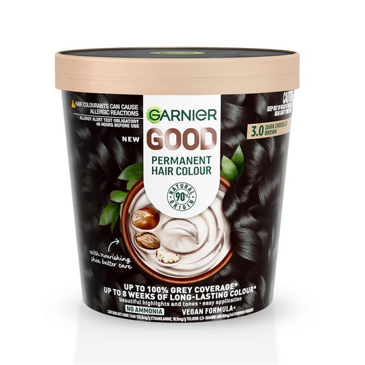 Garnier Good Hair Colour 3.0 Dark Chocolate - 90% Natural Origin Formula