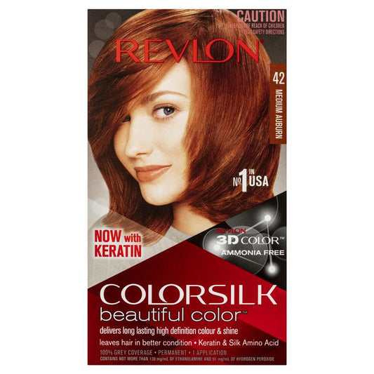 Revlon ColorSilk 42 Medium Auburn - Ammonia-Free Hair Color-Auzzi Store