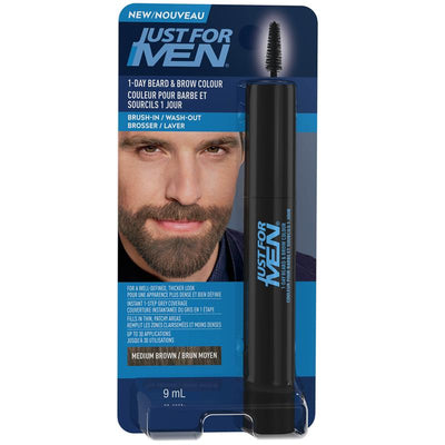 Just For Men Beard & Brow Gel - Medium Brown (Dye-Free)