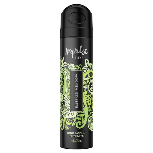 Impulse Luxe Emerald Meadow Body Spray 75ml – Long-Lasting Floral Fragrance