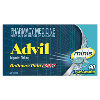 Advil Ibuprofen Pain Relief Liquid Mini - 90 Capsules
