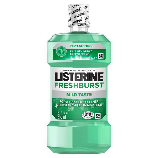 Listerine Mouthwash Freshburst Zero 250ml - Gentle Freshness
