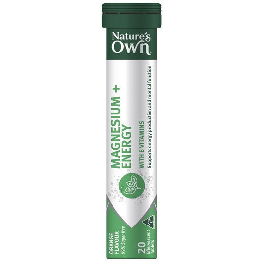 Nature's Own Magnesium + Energy Effervescent - 20 Tablets