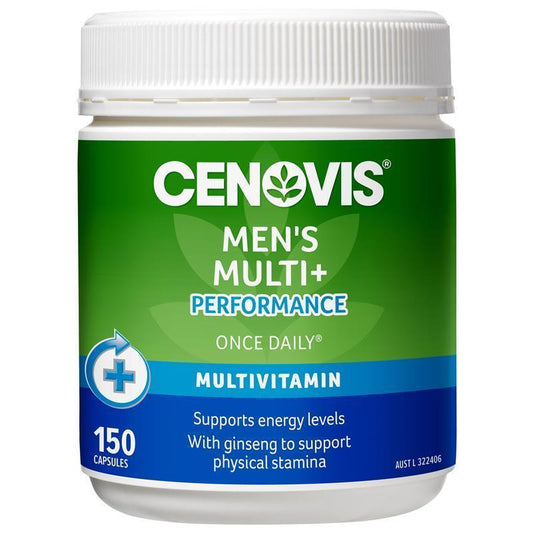 Cenovis Men's Multi + Performance Once Daily Multivitamin 150 Capsules