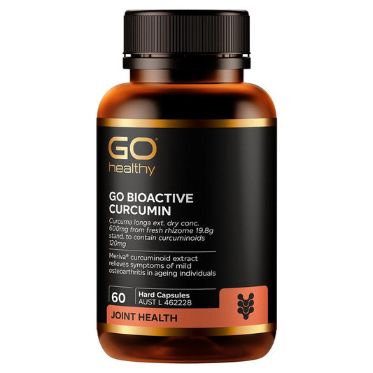 GO Healthy Bioactive Curcumin 60 Hard Capsules - Advanced Joint Relief