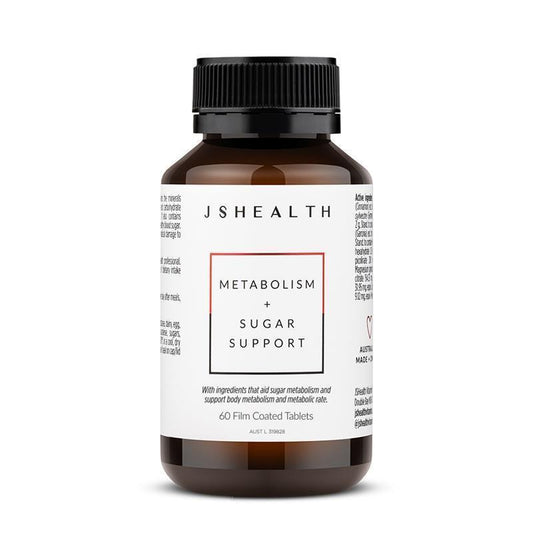JSHEALTH Metabolism + Sugar Support Formula 60 Tablets - Blood Sugar Balance