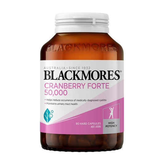 Blackmores Cranberry Forte 50000mg Urinary Tract Support Capsules - 90 Count