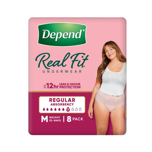 Depend Women Real Fit Underwear - Medium 8 Pack for Ultimate Comfort – view 2 - Auzzistore