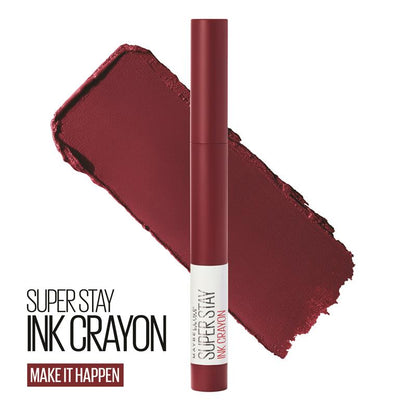 Maybelline Superstay Ink Crayon Lipstick - Make It Happen, 1.2g - Auzzi Store