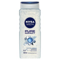 NIVEA MEN Pure Impact 3-in-1 Body Wash & Shampoo 500ml