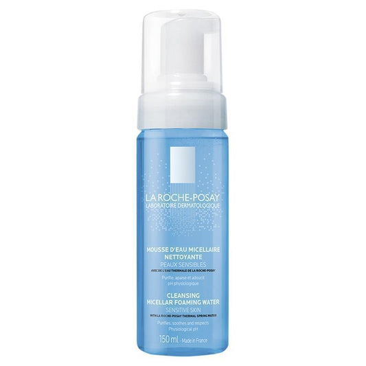 La Roche-Posay Cleansing Micellar Foaming Water 150mL - Gentle Makeup Remover for Sensitive Skin-Auzzi Store
