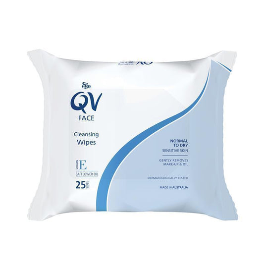 QV Face Gentle Cleansing Wipes - 25 Pack for Sensitive Skin-Auzzi Store