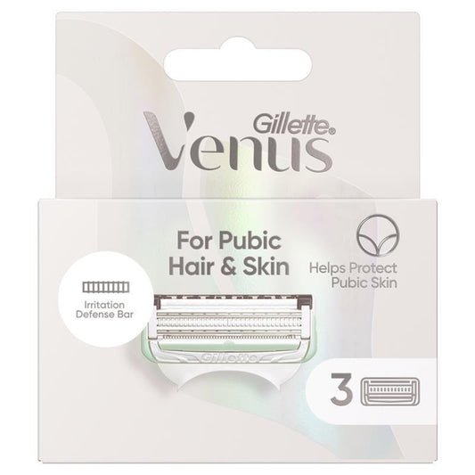 Gillette Venus Blade Refills for Pubic Hair & Skin (3 Pack) - Auzzistore
