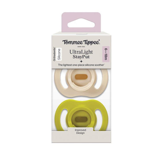Tommee Tippee Ultralight Soother Day 6-18 Months - 2 Pack - Auzzistore