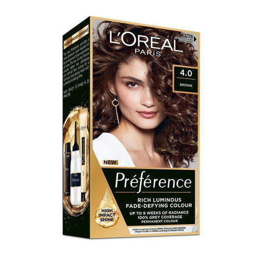 L'Oreal Paris Preference Tahiti 4 Brown - Luxurious Permanent Hair Color-Auzzi Store