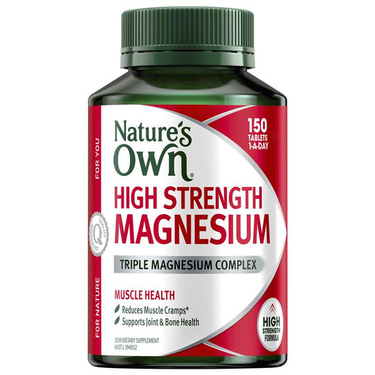 Nature's Own High Strength Magnesium Citrate & Chelate 150 Tablets - Auzzistore